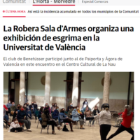 Periódico “Las Provincias” Exhibición por el mes de la mujer UV