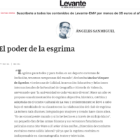 Periódico “El Levante” Exhibición por el mes de la mujer UV artículo de opinión