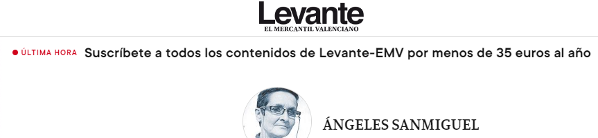 Periódico “El Levante” Exhibición por el mes de la mujer UV artículo de opinión